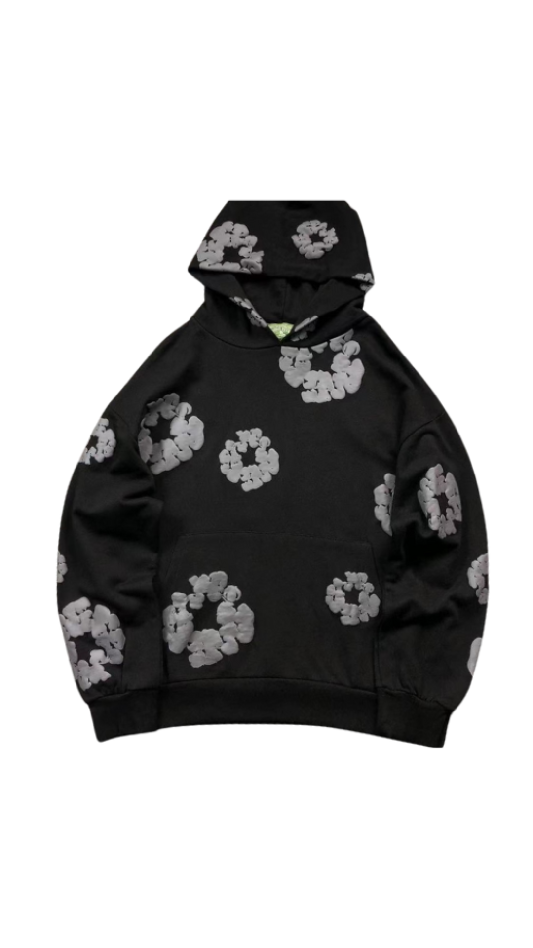 Denim Tears JET Black Wreath Hoodie™
