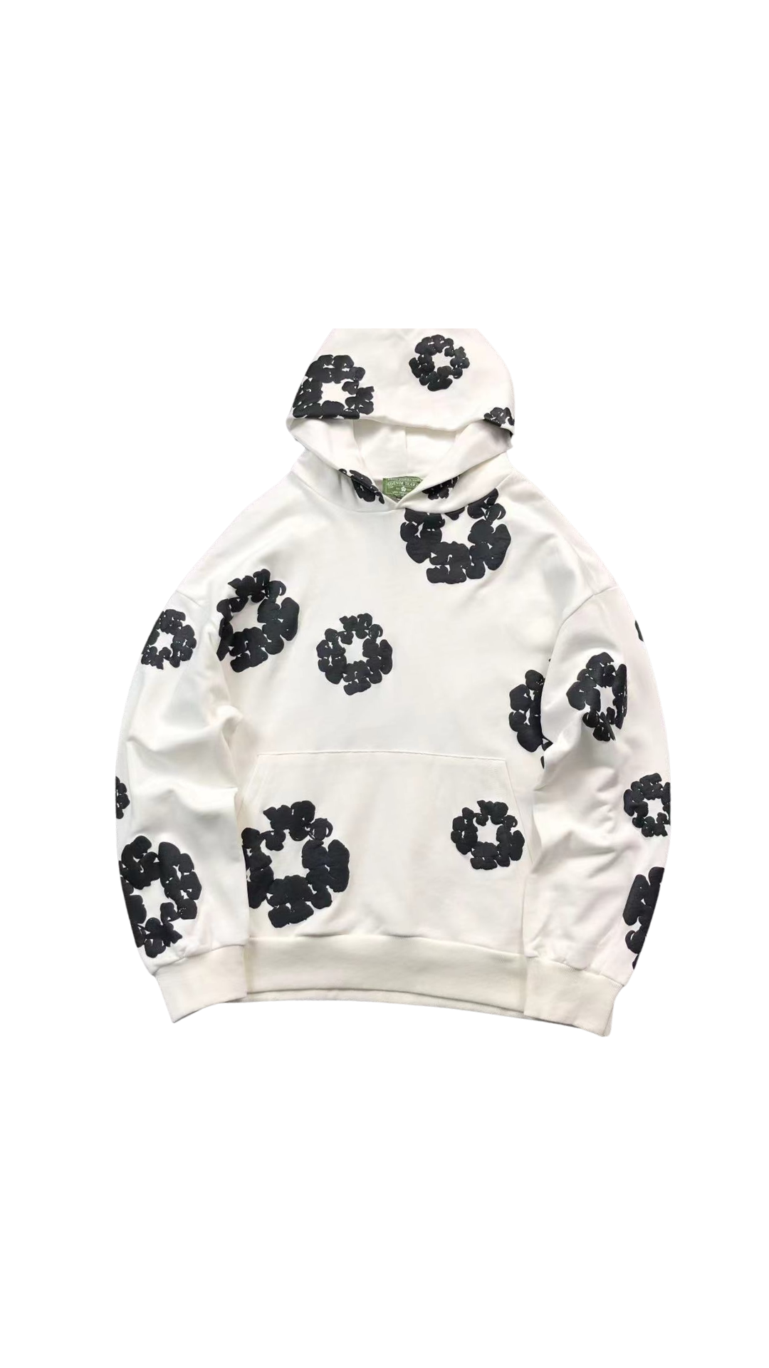 Denim Tears White Grey Wreath Hoodie™