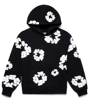 Denim Tears Black Wreath Hoodie™