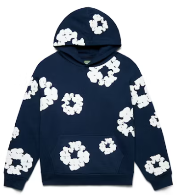 Denim Tears Navy Wreath Hoodie™