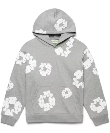 Denim Tears Grey Wreath Hoodie™